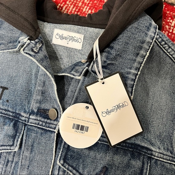 Lauren Moshi Stevie Varsity Panther Jean Jacket - Picture 13 of 16